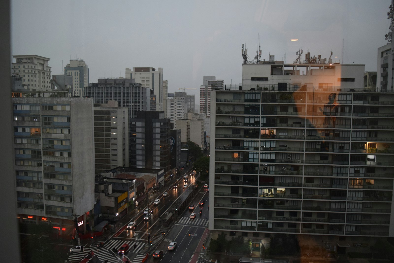 Avenida Paulista and the São Paulo skyline from above
