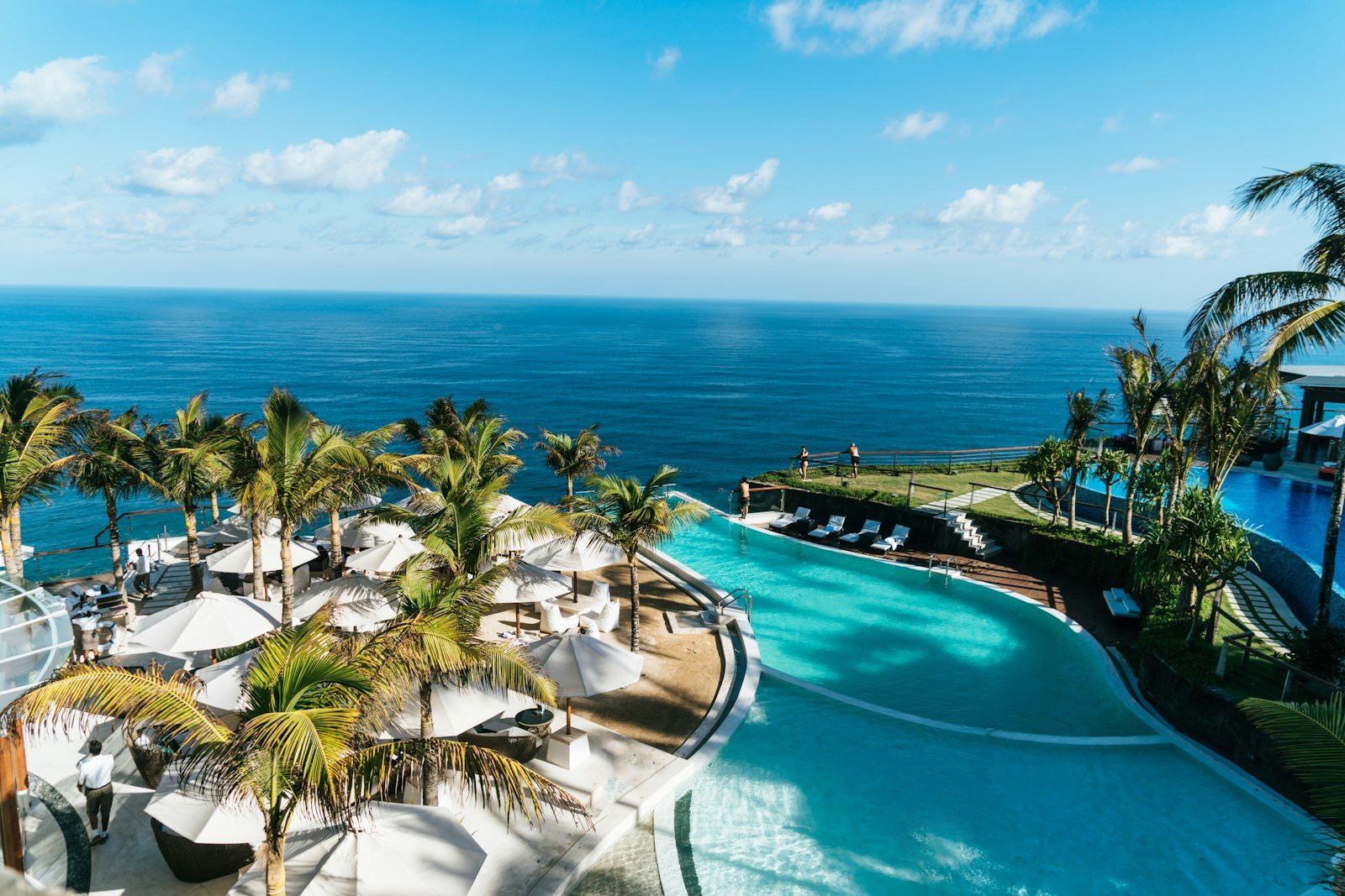 Swimming pool near ocean, oneeighty°, Indonesia