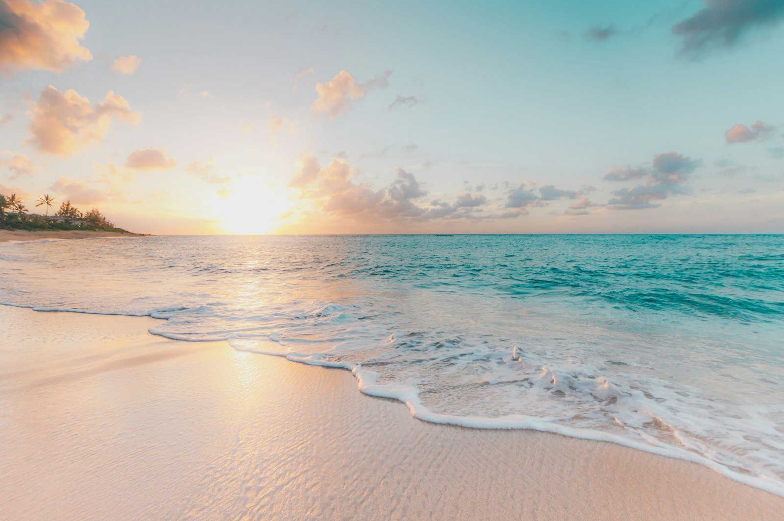 Seashore during golden hour, North Shore, Waialua, United States